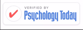 Psychology Today verified therapist badge